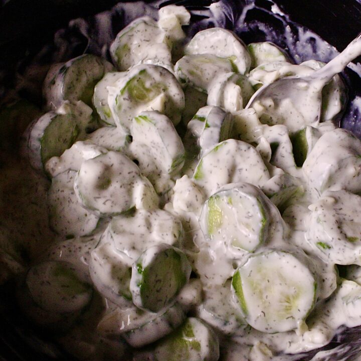 creamy dill cucumber salad