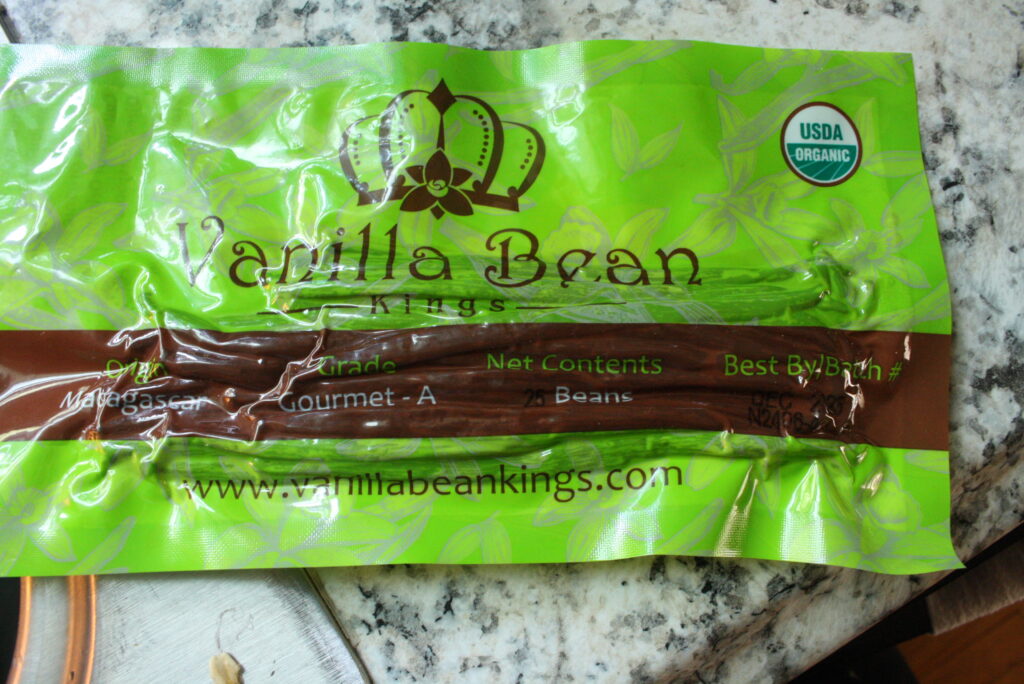 package of vanilla beans