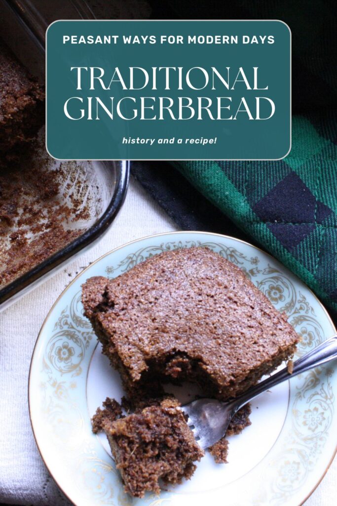 traditional gingerbread Pinterest pin